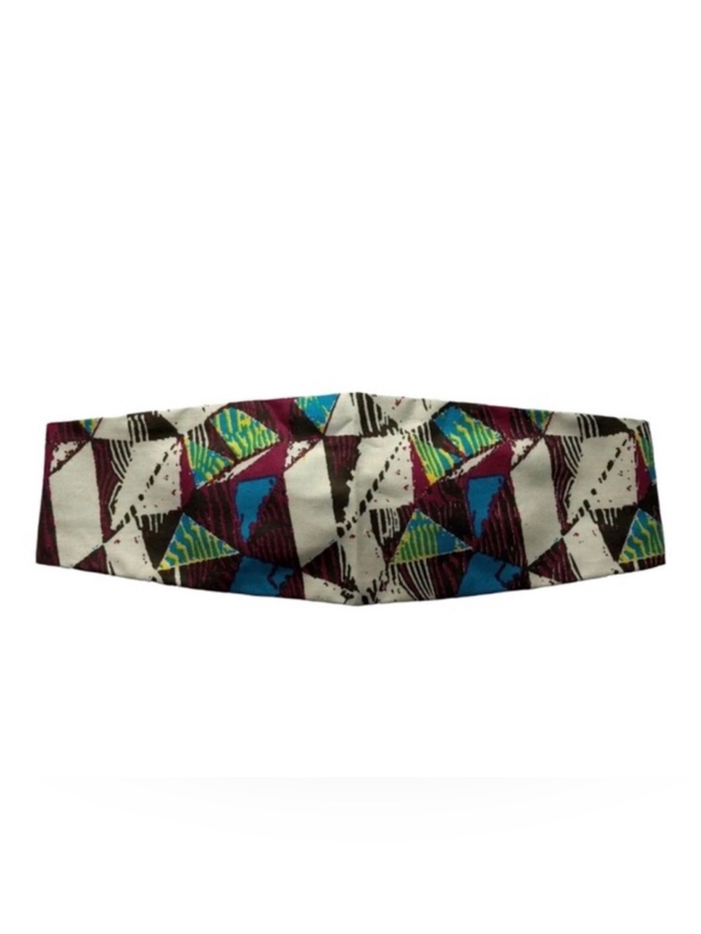Headband African Fabric Cotton Ethnic Thick Elastic Back Stretch Handcrafted